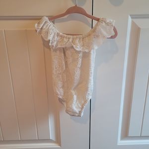 Bailey's Blossom ruffle onsie